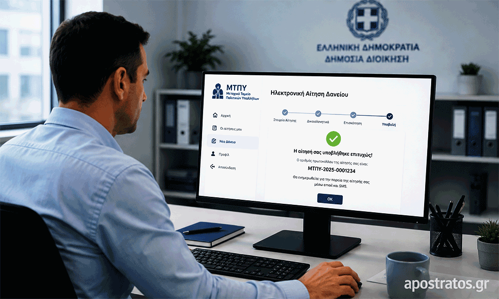 Dáneia MTPY 2026 Óles oi proüpothéseis ta posá kai i diadikasía gia tous dimosíous ypallílous
