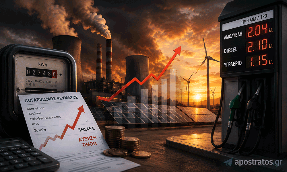 Energeiakós Kóstos Nées Afxíseis se Révma kai Káfsima