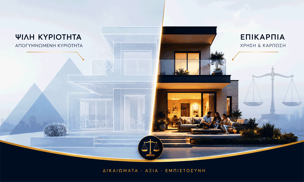 Psilí Kyriótita kai Epikarpía Plíris Odigós Akiníton