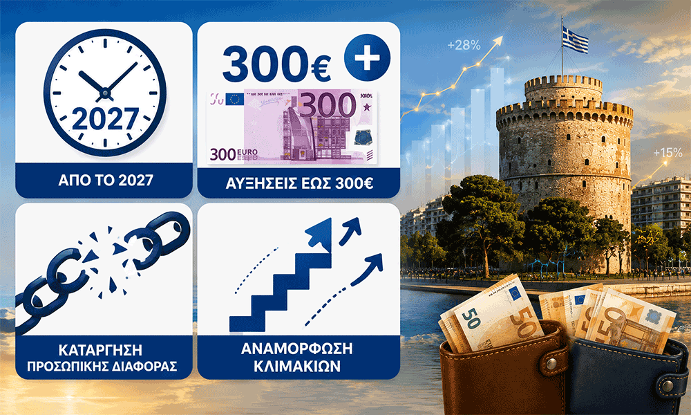 Syntáxeis 2027 Tésseris paremváseis tis kyvérnisis enópsei tis 90is DETH