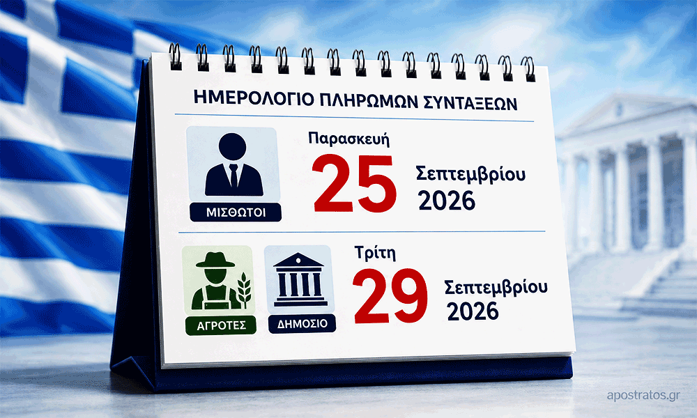 Syntáxeis Oktovríou 2026 Óles oi Imerominíes Pliromís