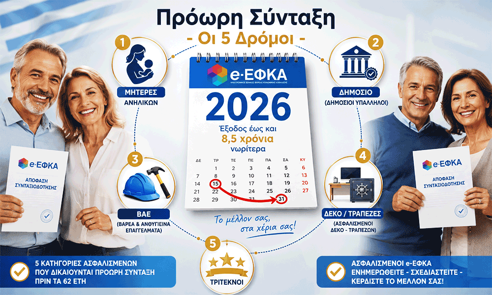 Sýntaxi prin ta 62 Oi 5 katigoríes pou kerdízoun chrónia syntaxiodótisis norítera to 2026