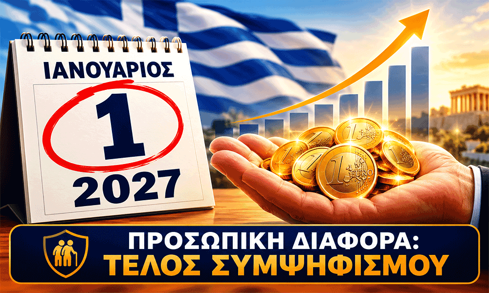 Syntáxeis 2027 Katargeítai o sympsifismós tis Prosopikís Diaforás me tis afxíseis ton syntáxeon