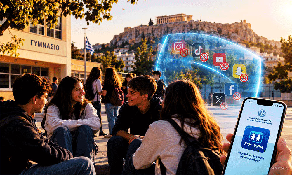 Orístike sta 15 éti to ório ilikías sta social media Ti allázei apó 1i Ianouaríou 2027