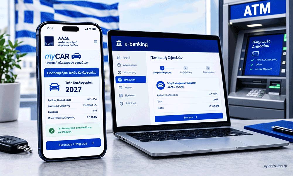 Téli Kykloforías 2027 Plíris Odigós Pliromís kai Néon Prostímon